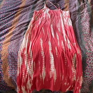 Tie dye maxi beach dress